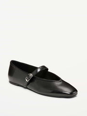 Mary Jane Ballet Flats for Women - Black Jack