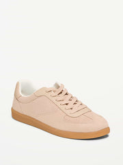 Lace-Up Sneakers - Sand