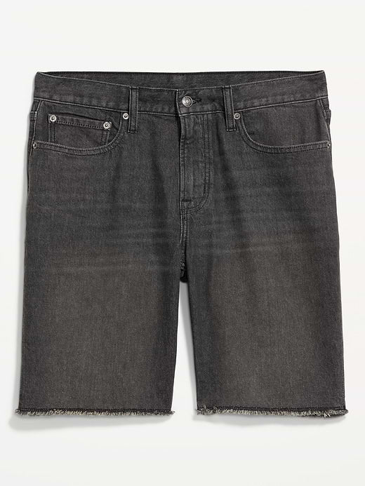 Slim Built-In Flex Jean Shorts-- 9-inch inseam - Black Wash