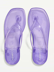 Flip-Flop Jelly Sandals for Women - Lilac Purple