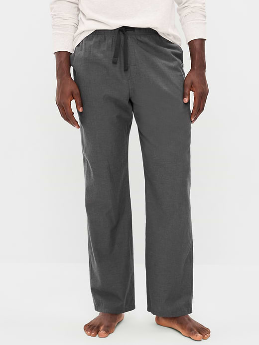 Poplin Pajama Pant - Charcoal
