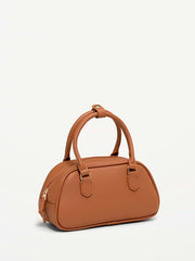Mini Bowler Bag - Cognac Brown