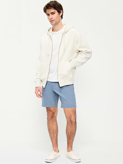 Slim Built-In Flex Rotation Chino Shorts -- 8-inch inseam - Moonlight Ocean