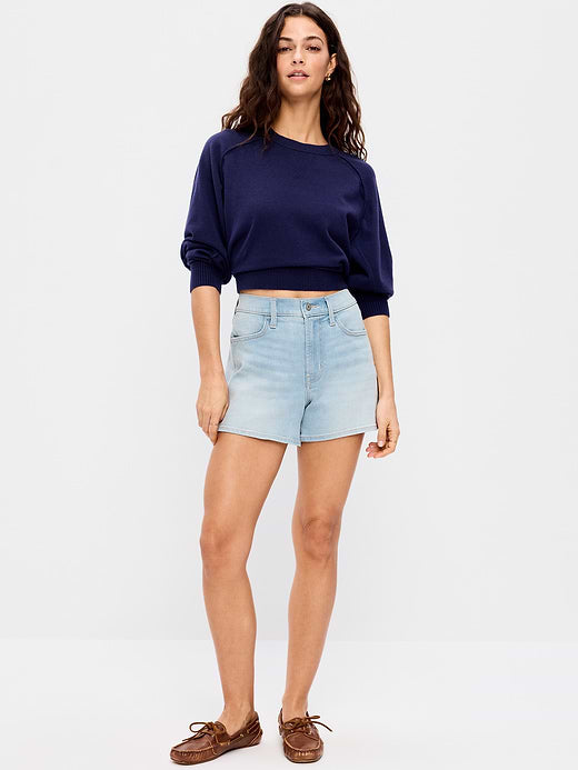 High-Waisted Wow Jean Shorts -- 4-inch inseam - Nova