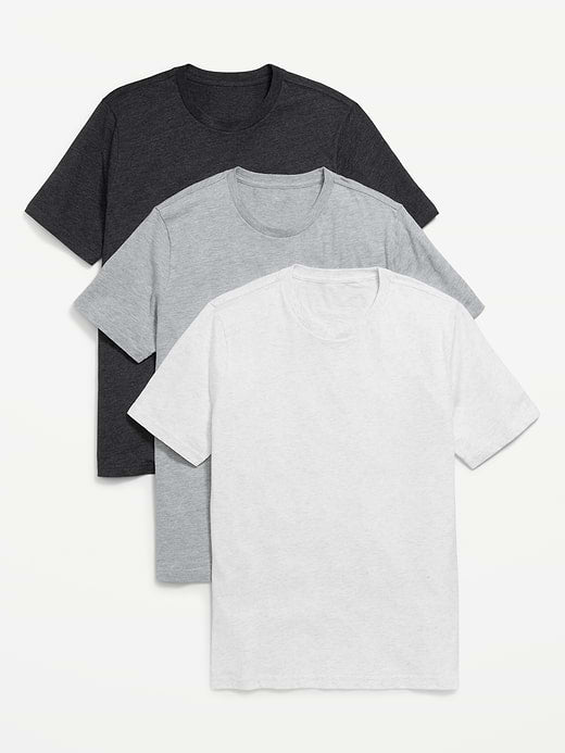 Solid Crew-Neck T-Shirt 3-Pack - Heather Greay On