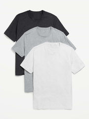 Solid Crew-Neck T-Shirt 3-Pack - Heather Greay On
