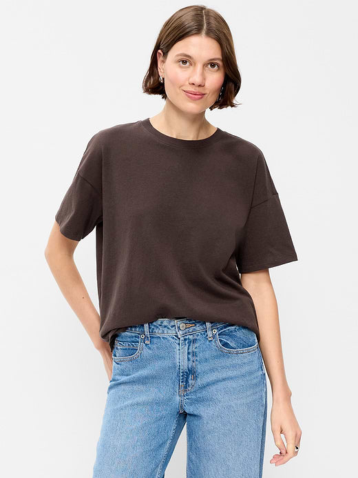 Vintage Crew-Neck T-Shirt - Black Coffee