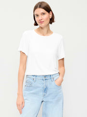 Luxe Crew-Neck T-Shirt - Calla Lilies