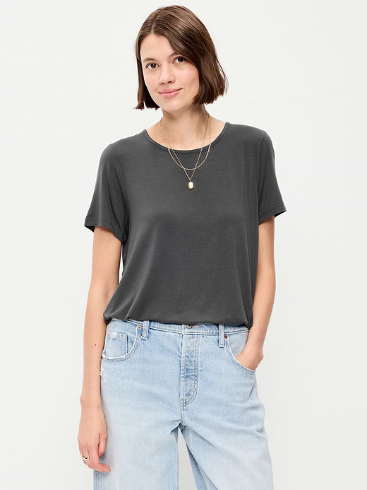 Luxe Crew-Neck T-Shirt - Panther