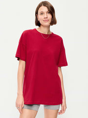 Oversized EveryWear Tunic T-Shirt - Annatto
