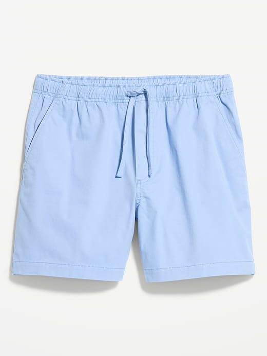 Twill Jogger Shorts -- 5-inch inseam - Sky Blue