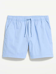 Twill Jogger Shorts -- 5-inch inseam - Sky Blue