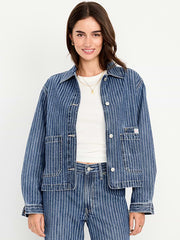 Cropped Jean Chore Jacket - Sirius