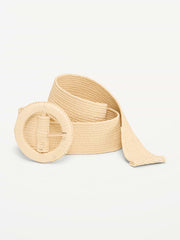 Raffia Belt - Totally Natural