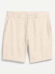 Slim Linen-Blend Rotation Chino Shorts -- 8-inch inseam - A Stone's Throw