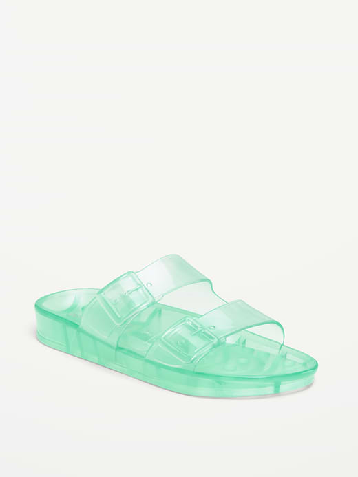 Jelly Slides for Women - Greenery