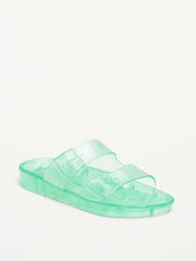 Jelly Slides for Women - Greenery