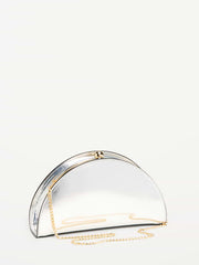 The Occasion by Old Navy Half-Moon Clutch - Silver
