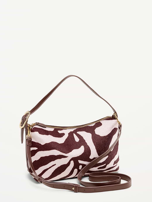 Convertible Carrie Crossbody Bag - Zebra
