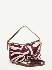 Convertible Carrie Crossbody Bag - Zebra