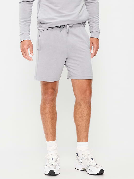 Recharge Knit Shorts -- 7-inch inseam - Light Gray