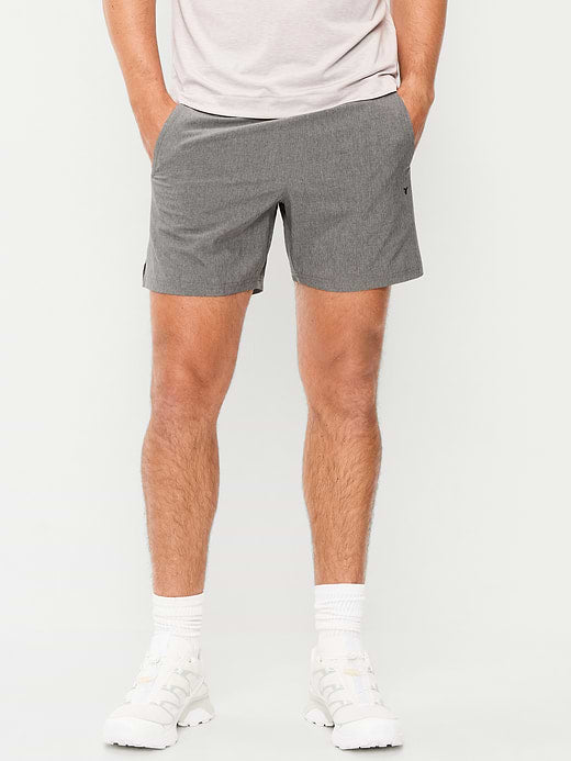 StretchTech Workout Shorts -- 5-inch inseam - Smoky Gray