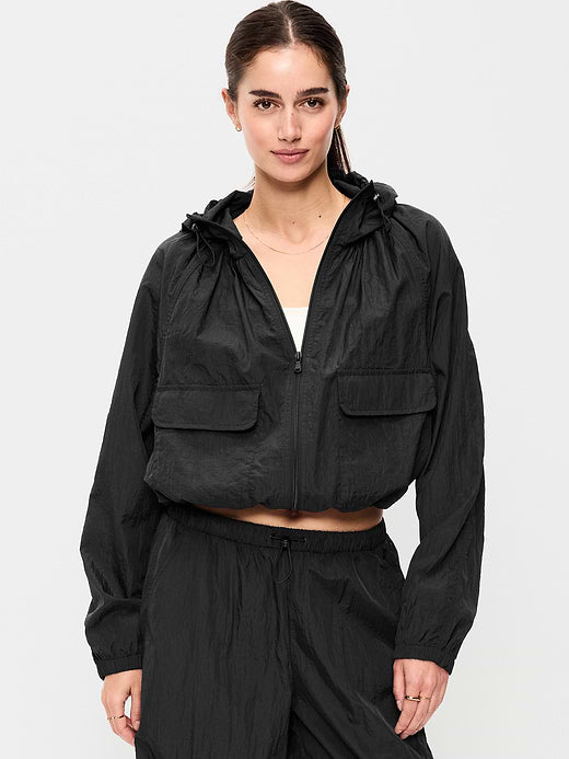 Full-Zip Windbreaker - Black Jack