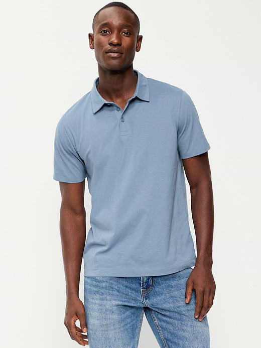Classic Fit Jersey Polo - Moonlight Ocean