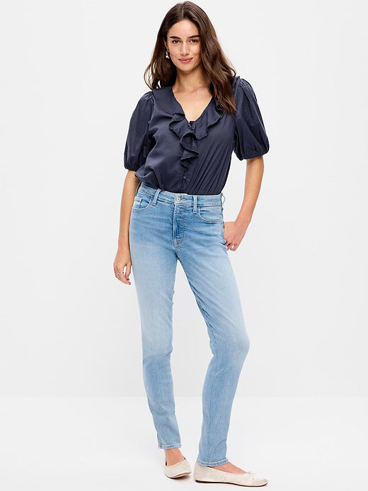 High-Waisted Slim Jeans - Rachel