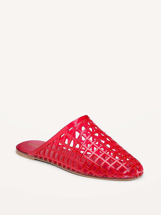 Jelly Mules for Women - Red