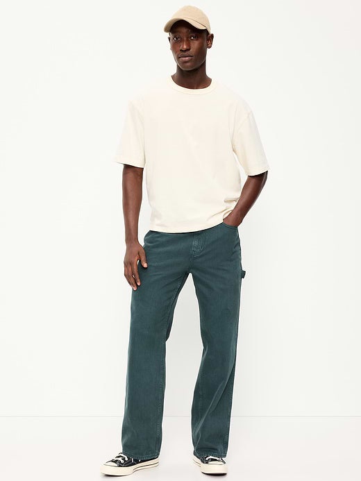 90s Baggy Carpenter Jeans - Teal Blue