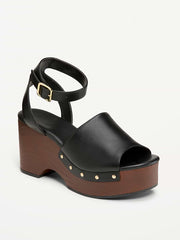 Platform Sandals for Women - BlackJack