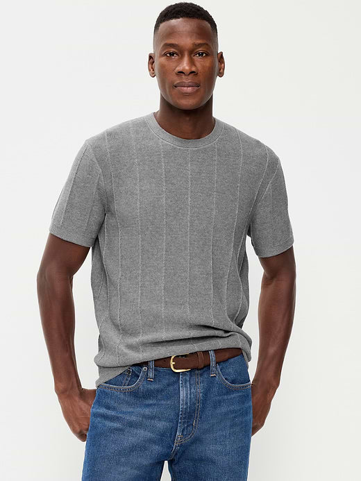 Relaxed Sweater T-Shirt - Gray