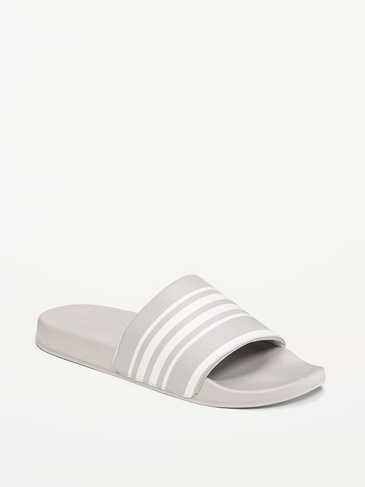 Faux-Leather Slide Sandals for Men (Partially Plant-Based) - Original Gray