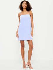 Strappy Mini Shift Dress - Flax Flower