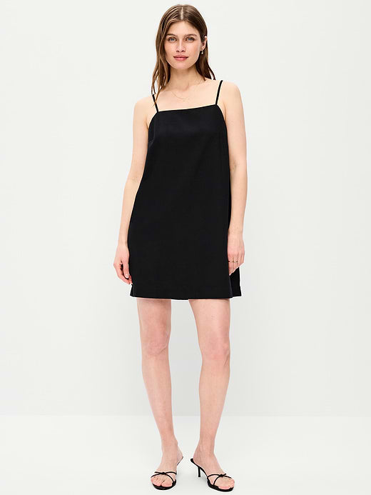Strappy Mini Shift Dress - Black Jack