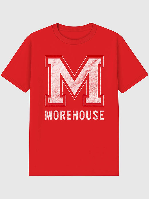 Morehouse College Logo Graphic T-Shirt for Men - Red