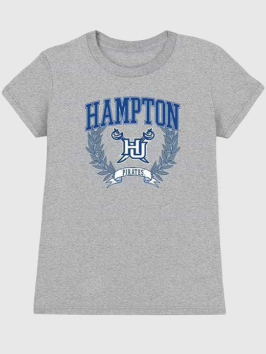 Hampton University Graphic T-Shirt for Women - Athletic Heather