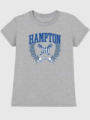 Hampton University Graphic T-Shirt for Women - Athletic Heather