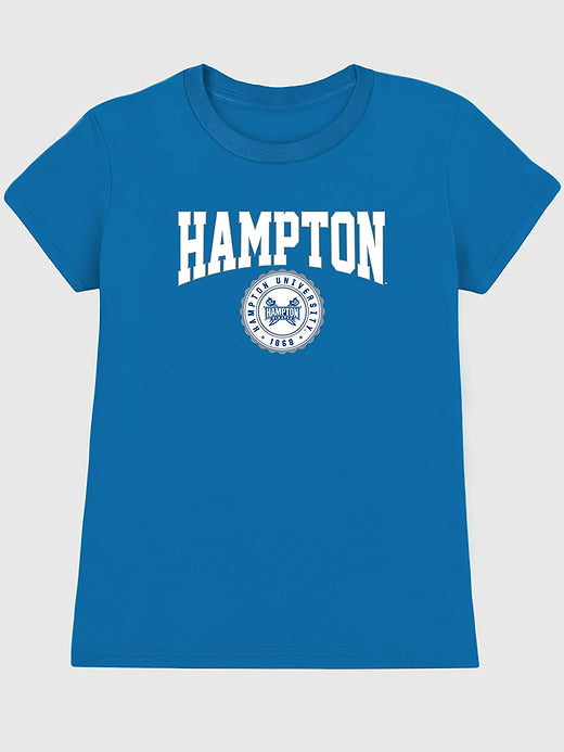 Hampton University Collegiate Graphic T-Shirt for Women - Royal