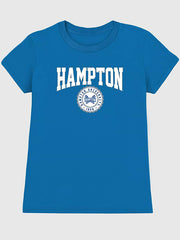 Hampton University Collegiate Graphic T-Shirt for Women - Royal