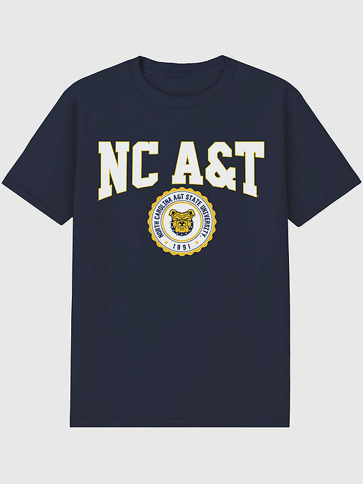 North Carolina AT State University Collegiate Graphic T-Shirt for Men - Navy