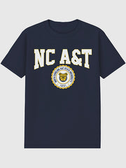 North Carolina AT State University Collegiate Graphic T-Shirt for Men - Navy