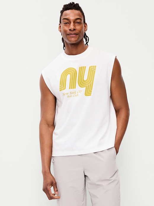 Lived-In Pro Muscle Tank - Calla Lily White