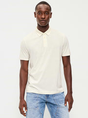 Classic Fit Jersey Polo - Sea Salt