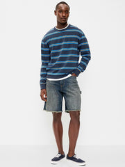 Baggy Carpenter Jean Shorts-- 10-inch inseam - Dark Tint