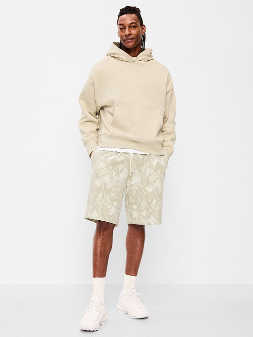 Baggy Fleece Sweat Shorts -- 10-inch inseam - White Trees