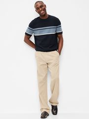 Relaxed Color-Block Sweater T-Shirt - In the Navy