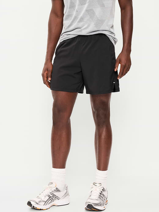 Performance Vent Run Shorts -- 5-inch inseam - Black Jack