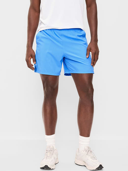 Performance Vent Run Shorts -- 5-inch inseam - Distorted Blue